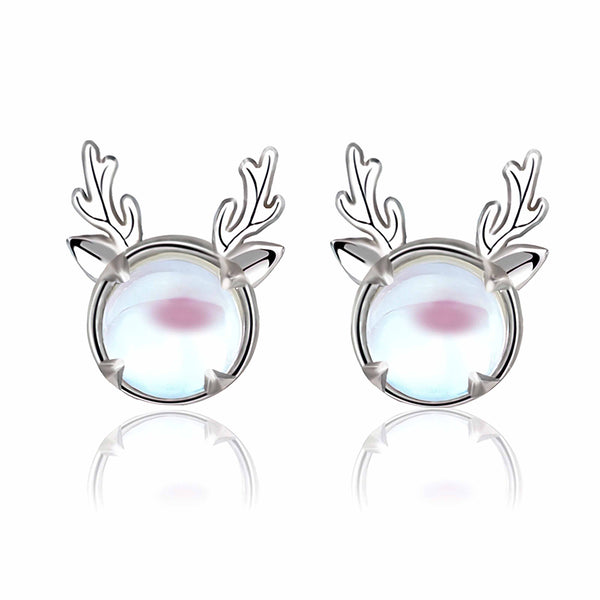 Deer Antler Moonlight Earrings